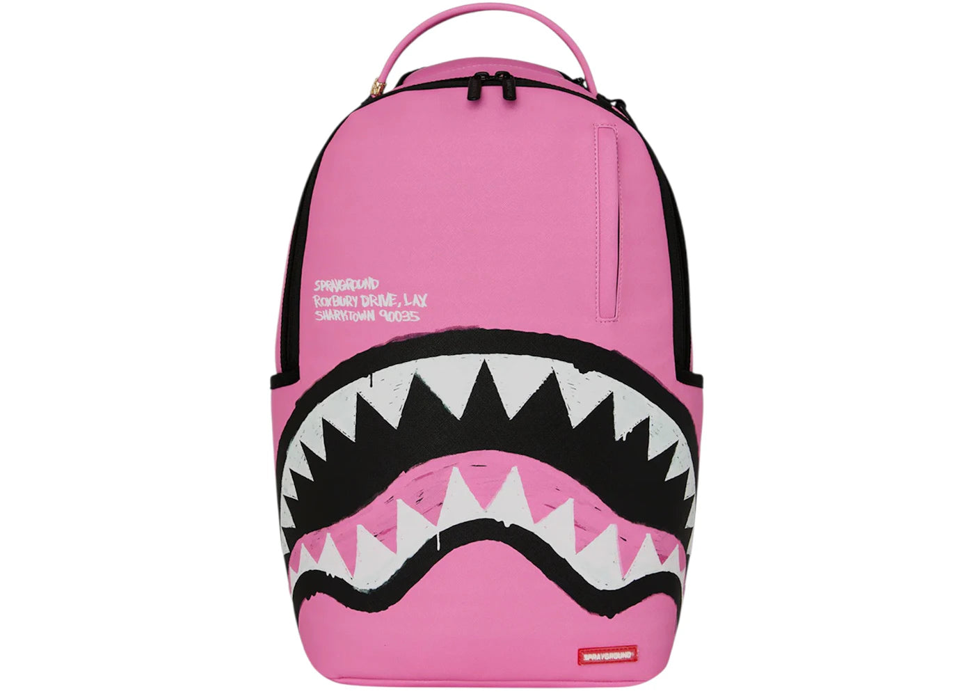Sprayground Pink Shark Central Palace Backpack Pink -1