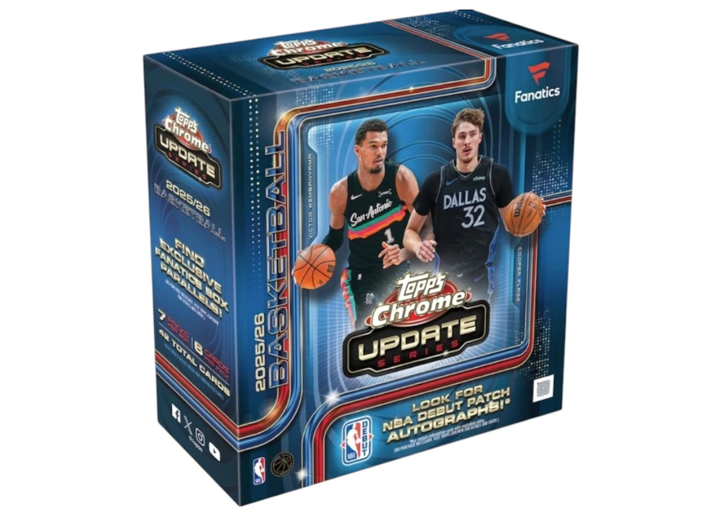 2025-26 Topps Chrome Updates Basketball Mega Box (Fanatics Exclusive) -1