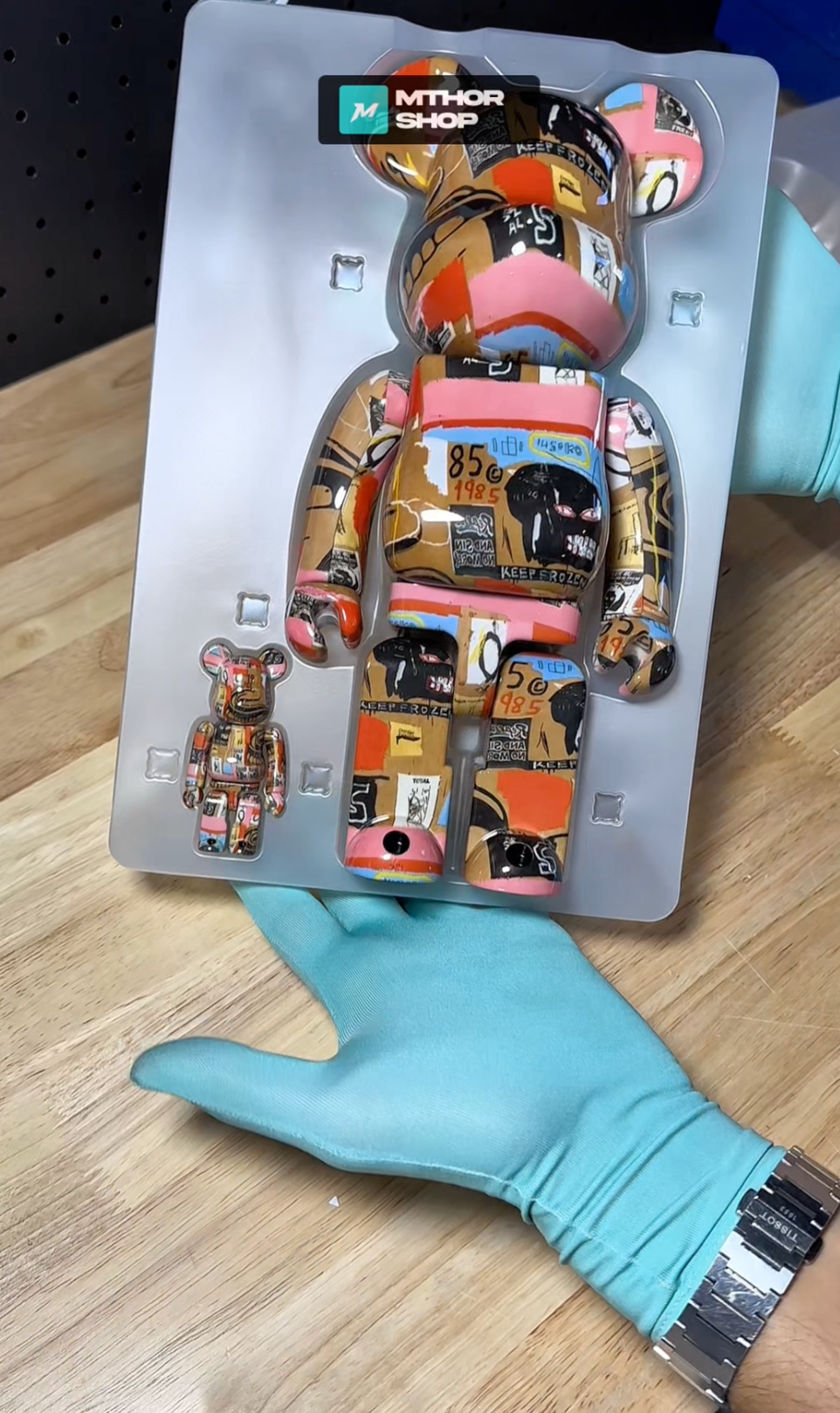 Bearbrick Andy Warhol x Jean-Michel Basquiat #3 100% & 400% Set
