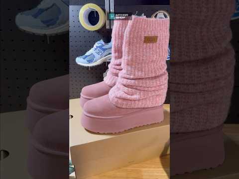 Unboxing Video UGG Classic Mini Dipper Legwarmer Boot Pink Dawn