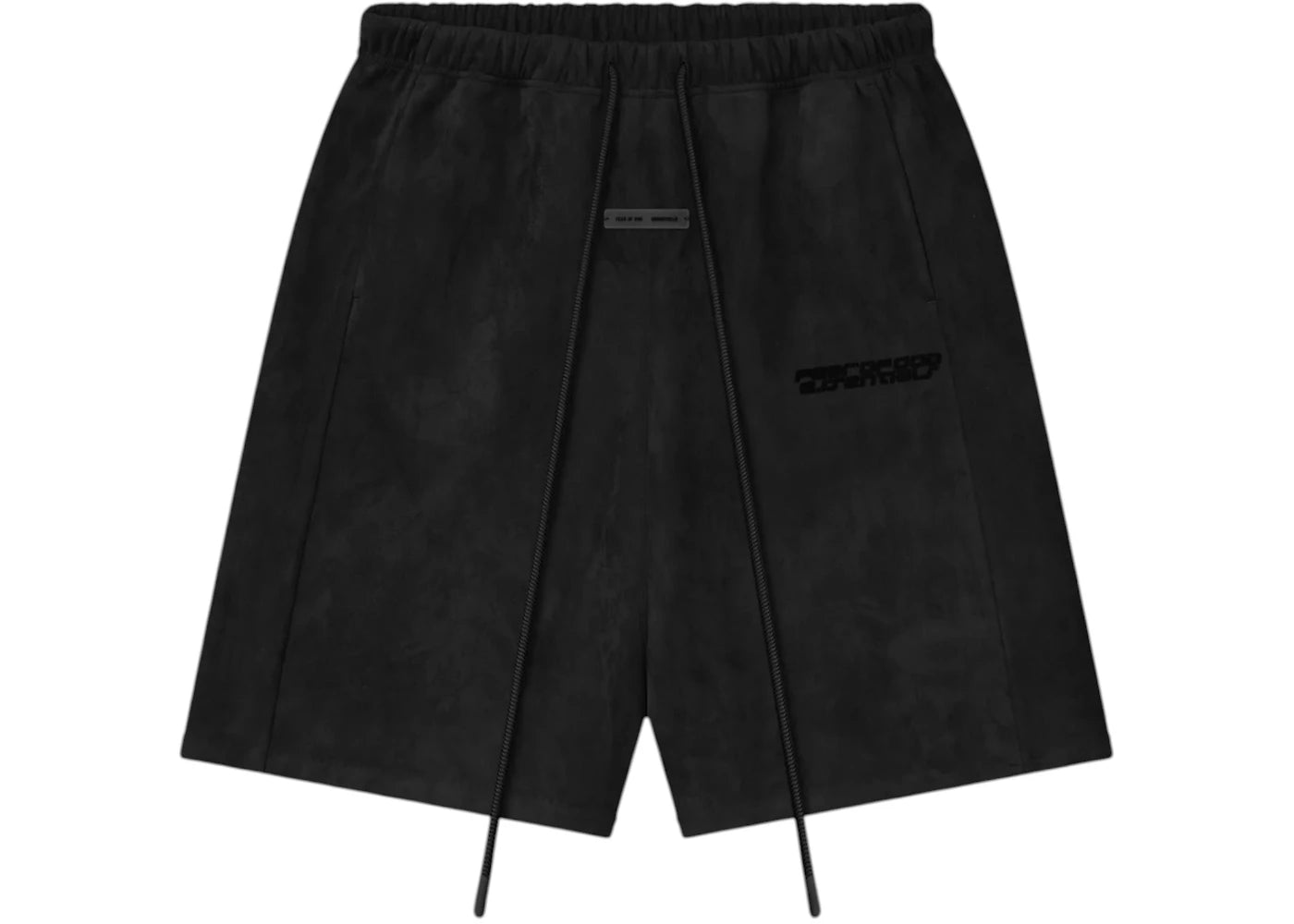 Fear of God Essentials Suede Fleece Relaxed Short Vintage Black -1