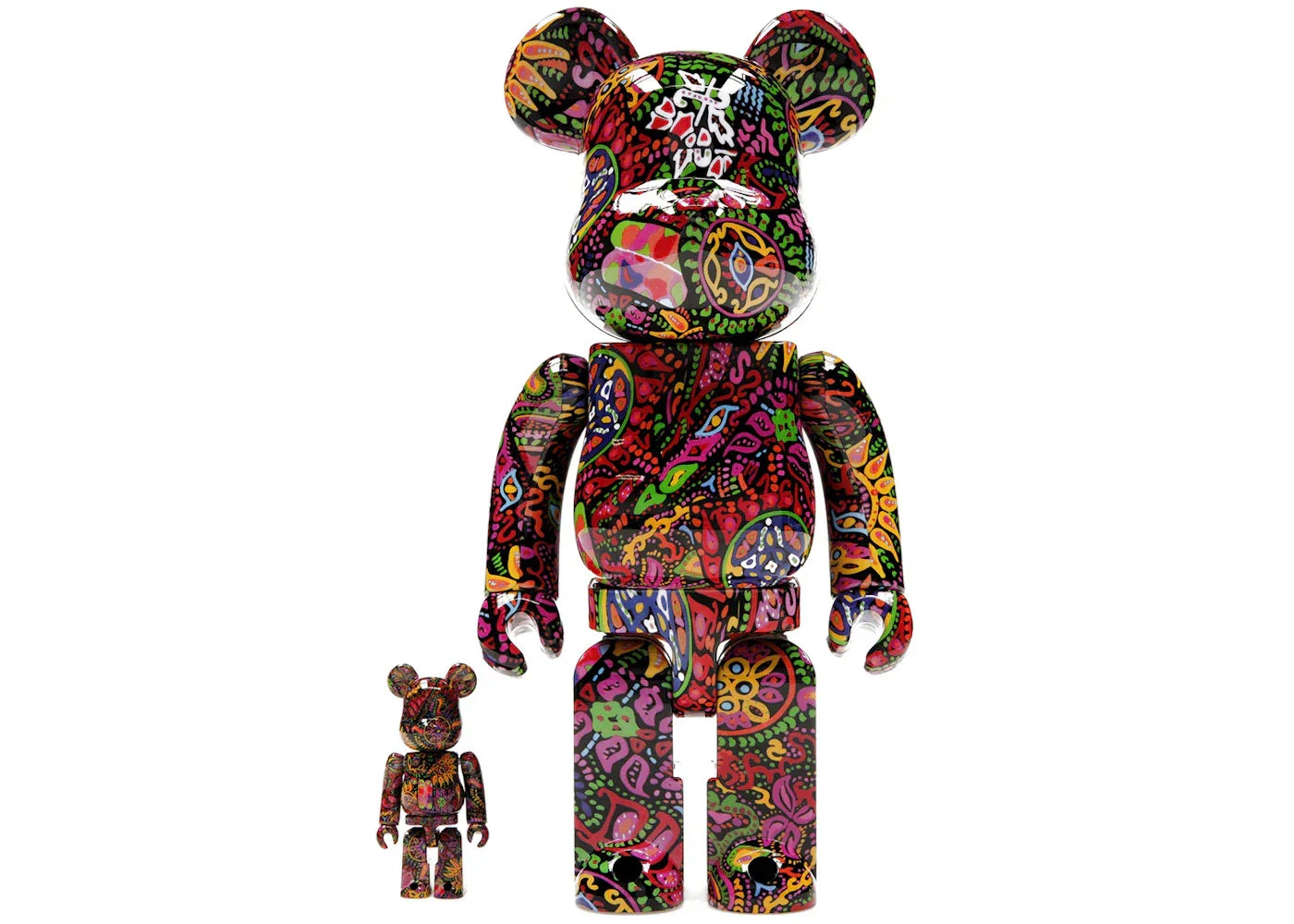 Bearbrick Psychedelic Paisley 100% & 400% Set-1