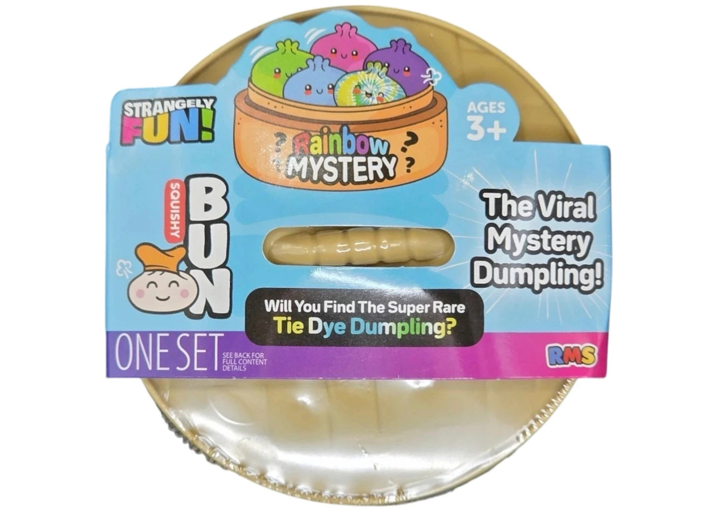 Squishy Bun Rainbow Mystery Squishy "Dumpling" (Tie Dye Chase Version) Blind Box -1