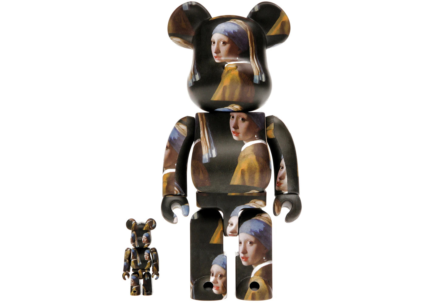 Bearbrick Johannes Vermeer (Girl with a Pearl Earring) 100% & 400% Set -1