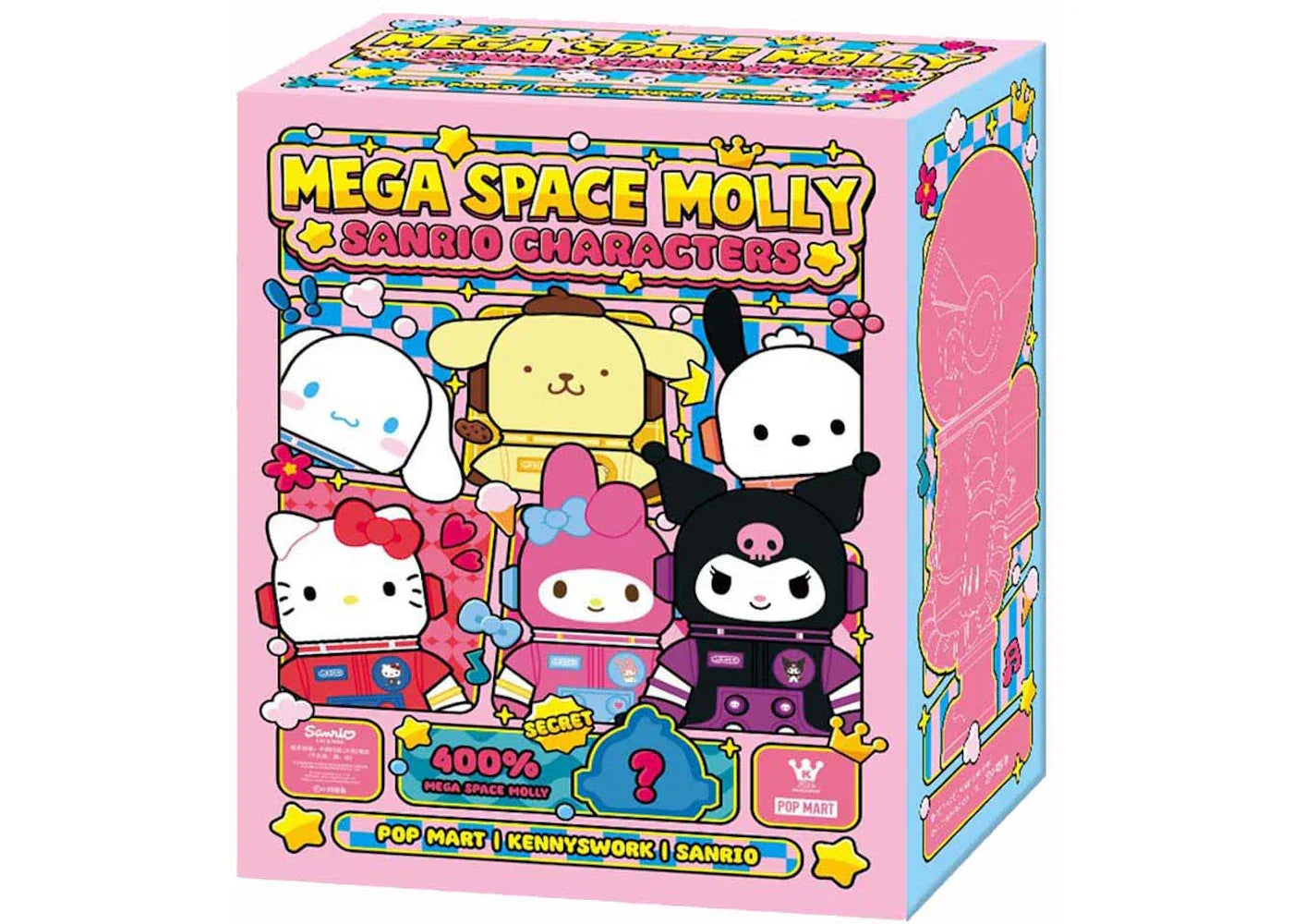 Pop Mart Mega Space Molly Sanrio Characters Series Single Blind Box 400%-1