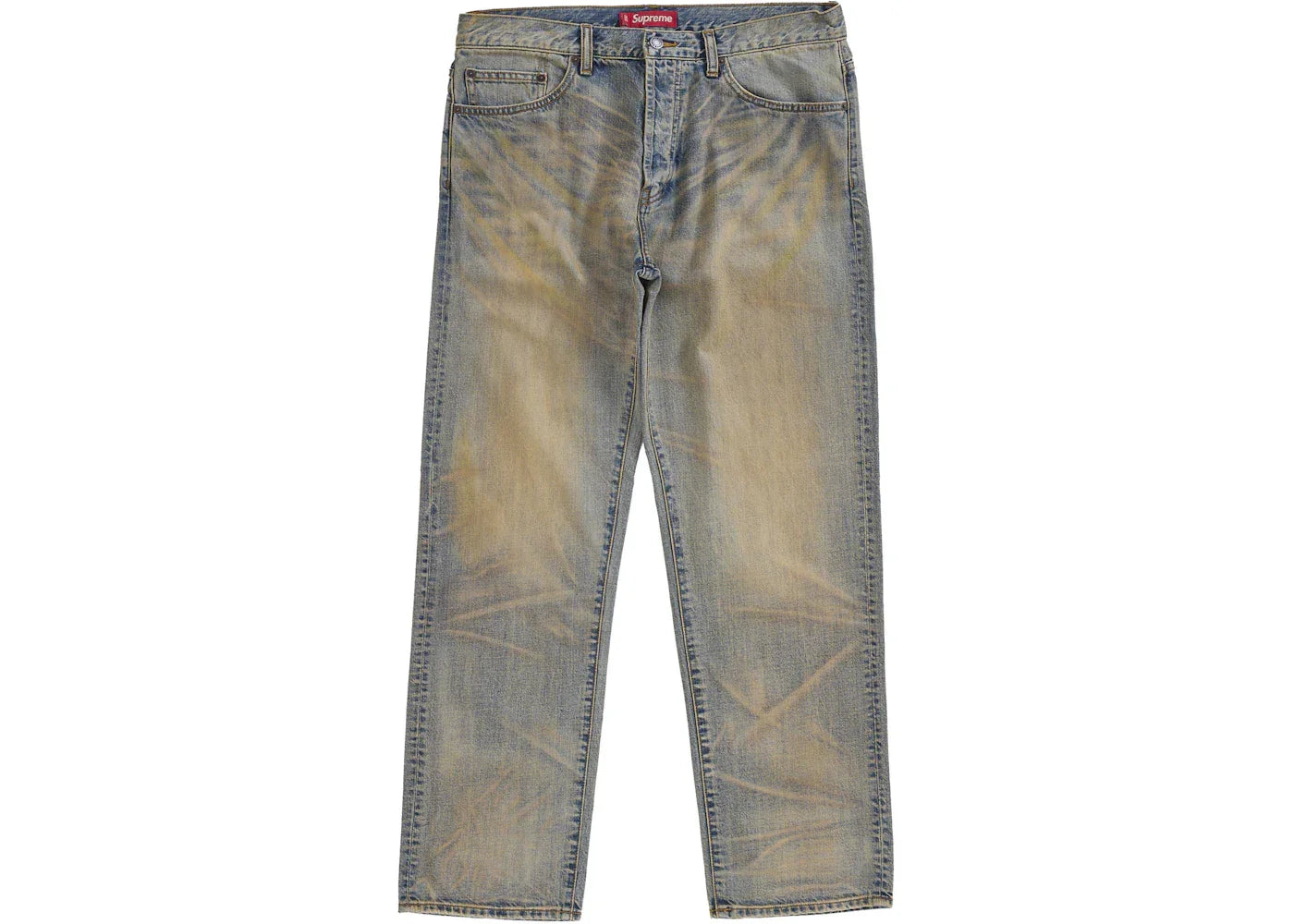 Supreme Regular Jean (FW25) Dirty Indigo -1