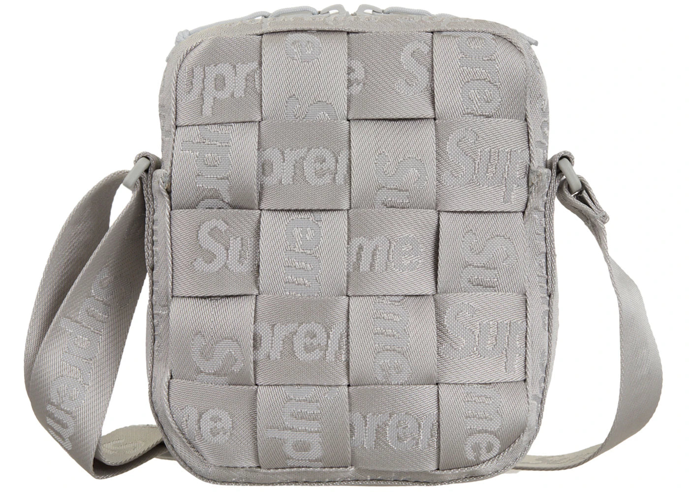 Supreme Woven Shoulder Bag SS24 Grey -1