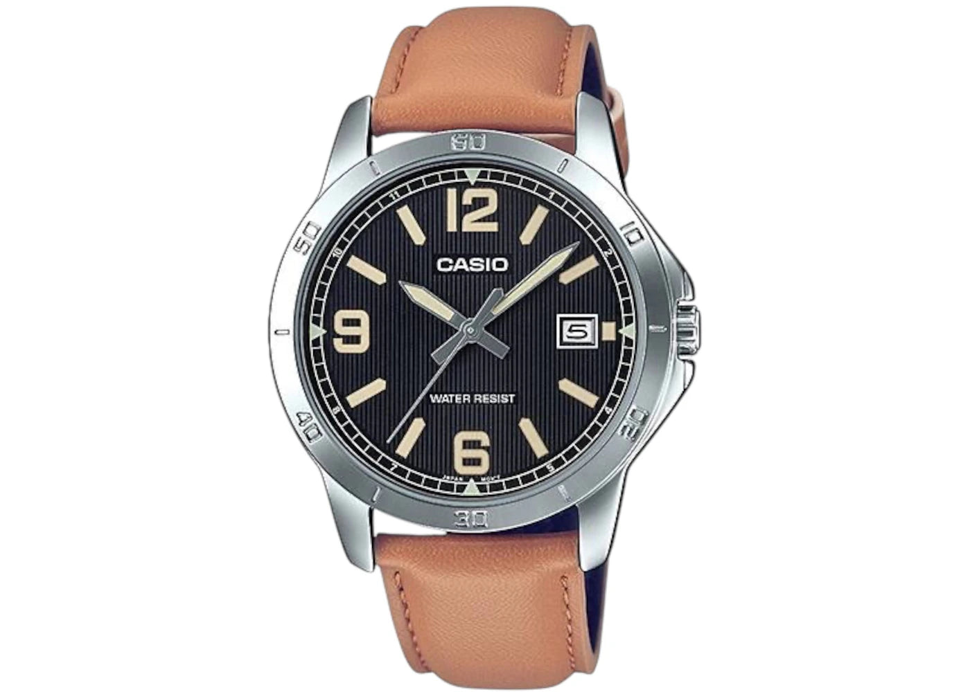 Casio Analog MTP-V004L-1B2 (Orange Black) -1