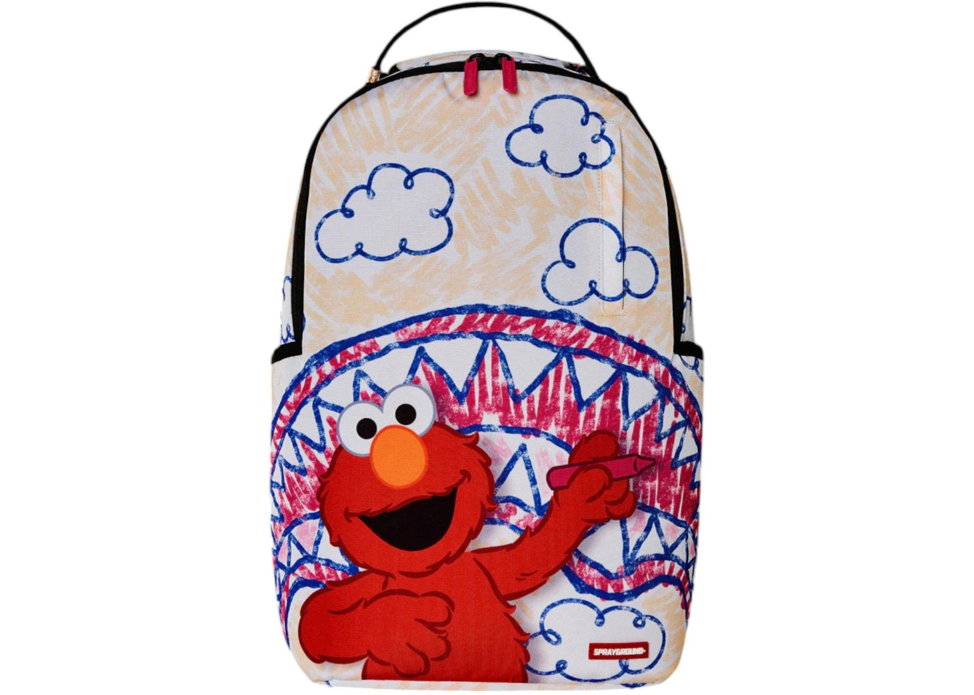 Sprayground Elmo'S World Shark Sketch Backpack Multicolor -1