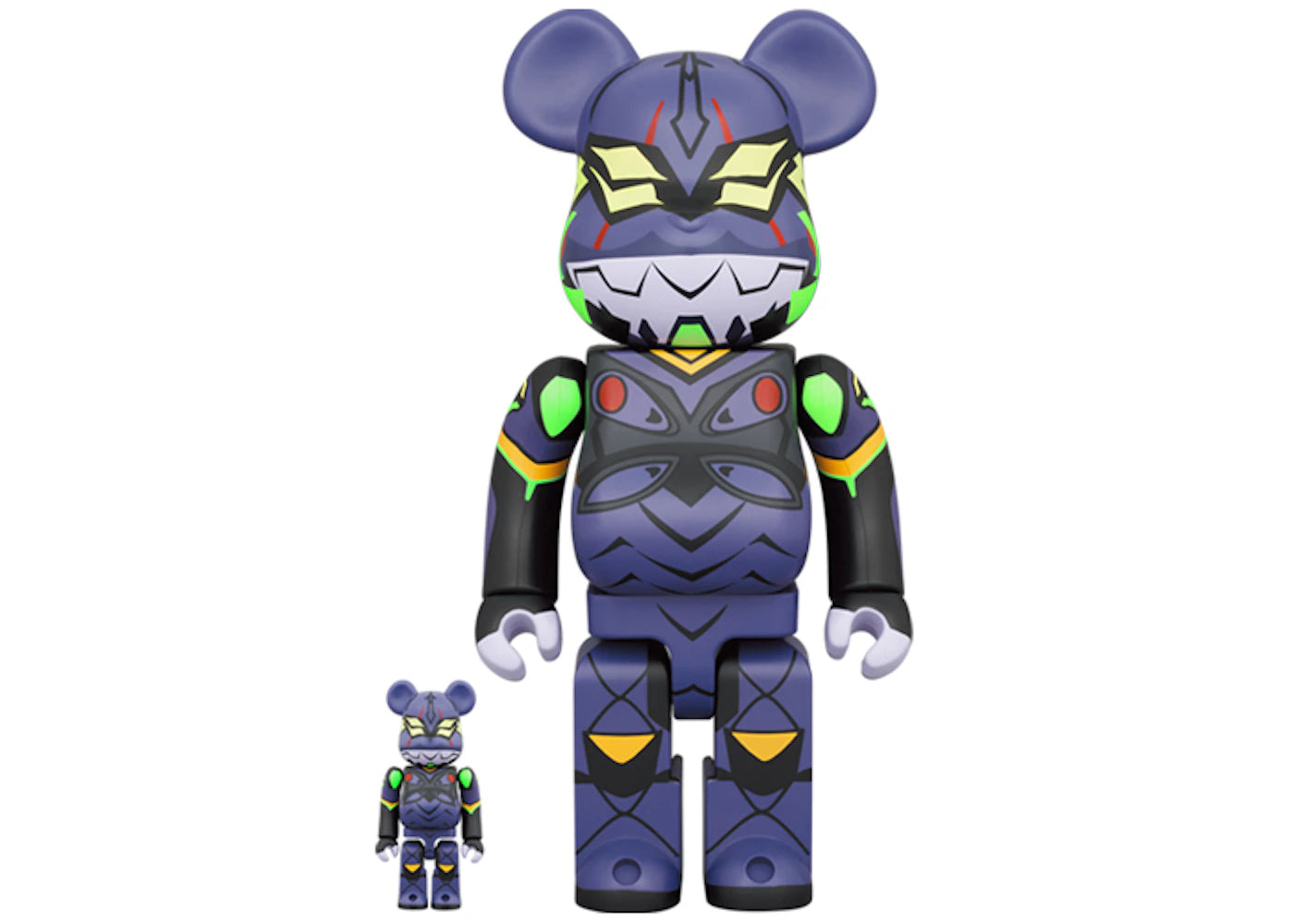Bearbrick Evangelion Unit 13 (New Paint Version) 100% & 400% Set -1