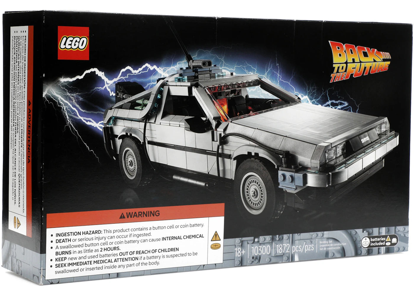 LEGO Back to the Future Delorean Time Machine Set 10300-1