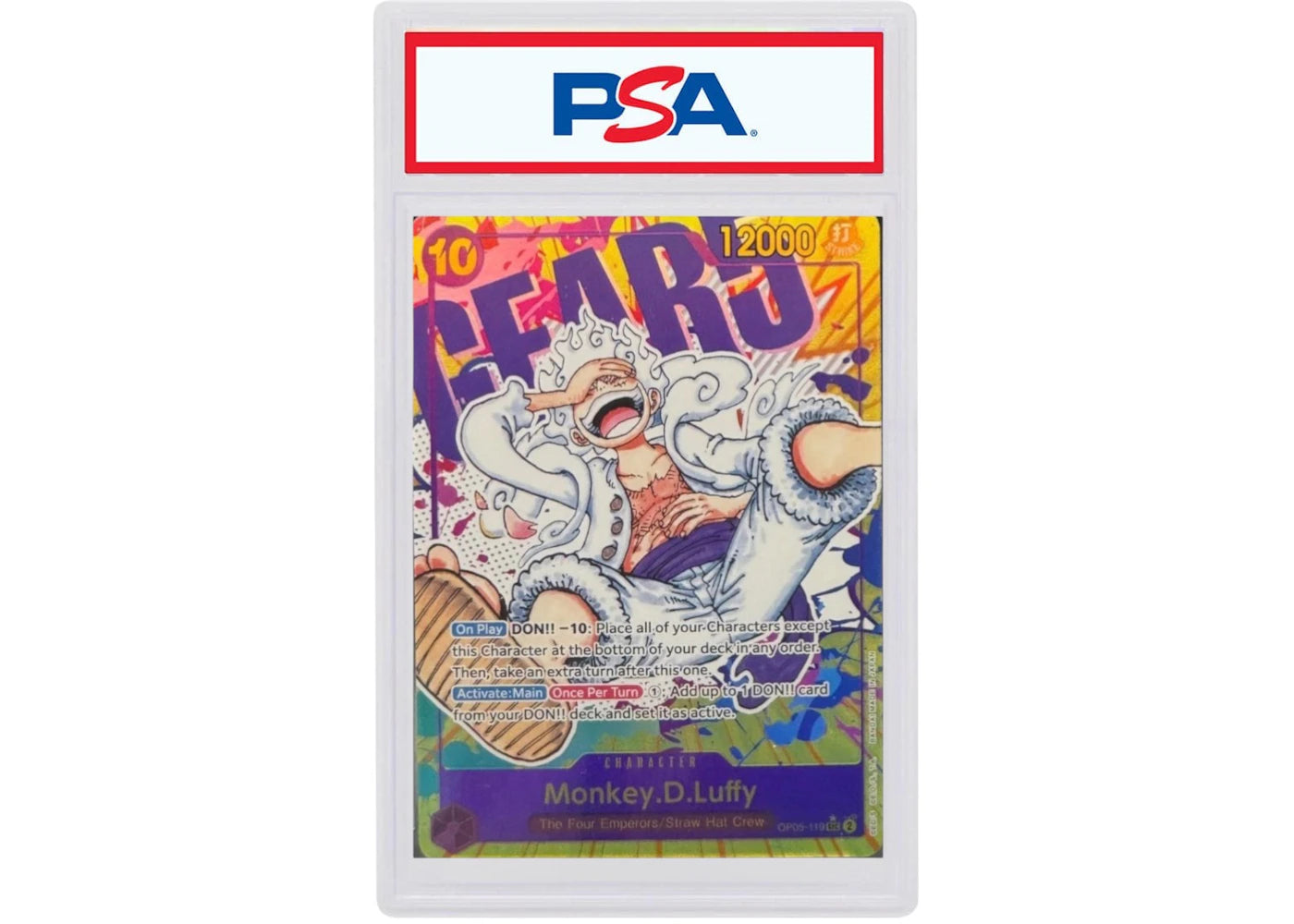 Monkey.D.Luffy 2023 Bandai One Piece Card Game Awakening of the New Era Gear 5 Alt Art OP05-119 (PSA or BGS Graded) -1