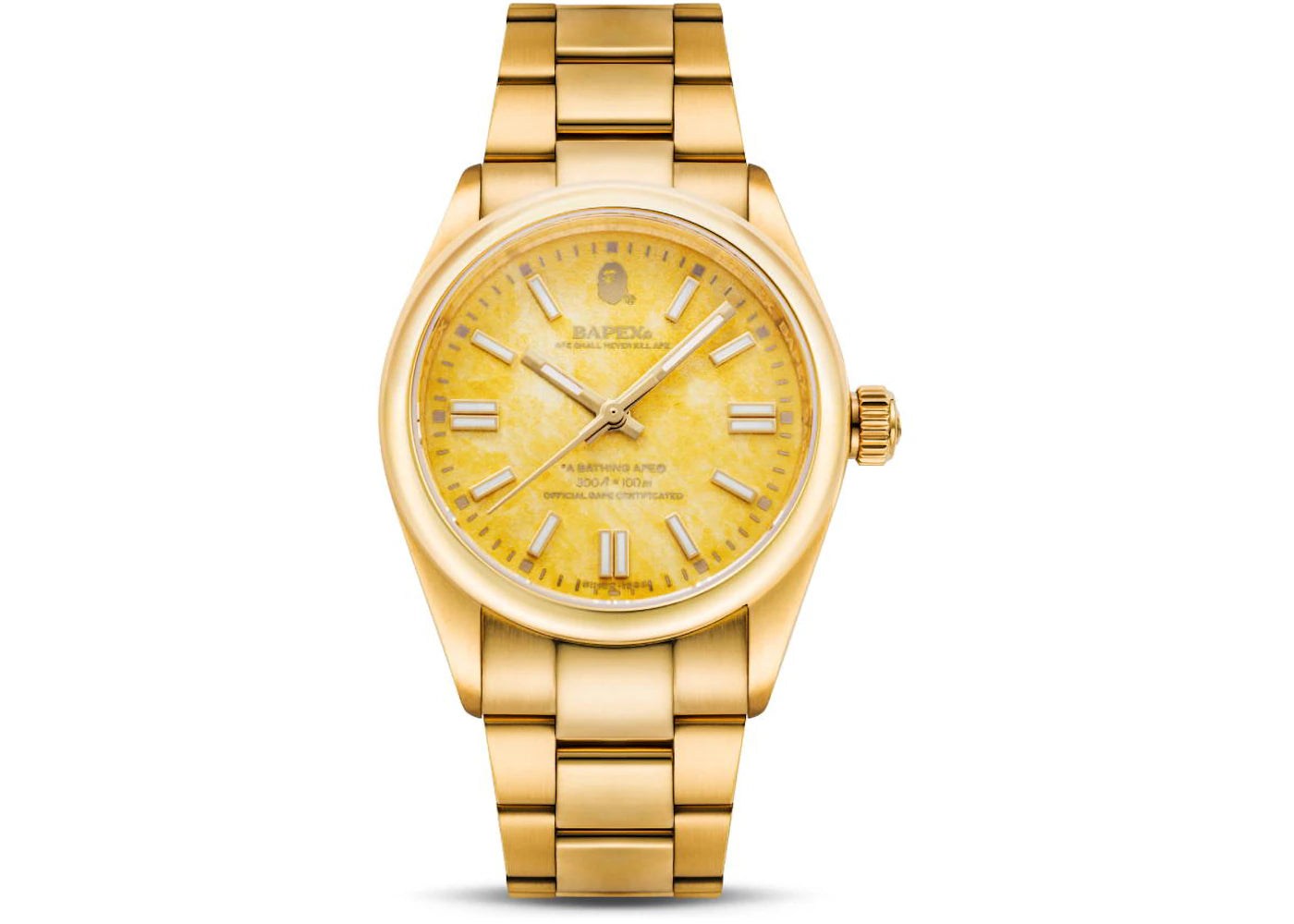 BAPE ABathing Ape Type 7 Bapex Watch Gold Yellow -1