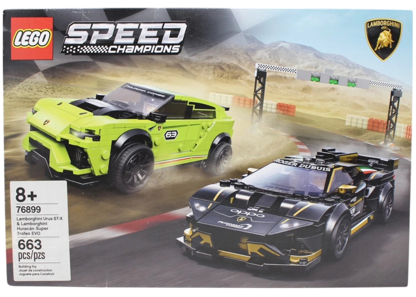 LEGO Speed Champions Lamborghini Urus ST-X & Lamborghini Huracán Super Trofeo EVO Set 76899 -1