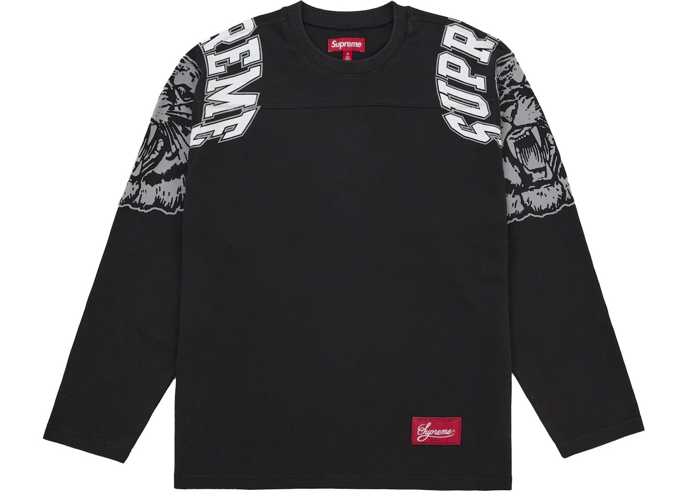 Supreme Mascot L/S Football Top Black -1