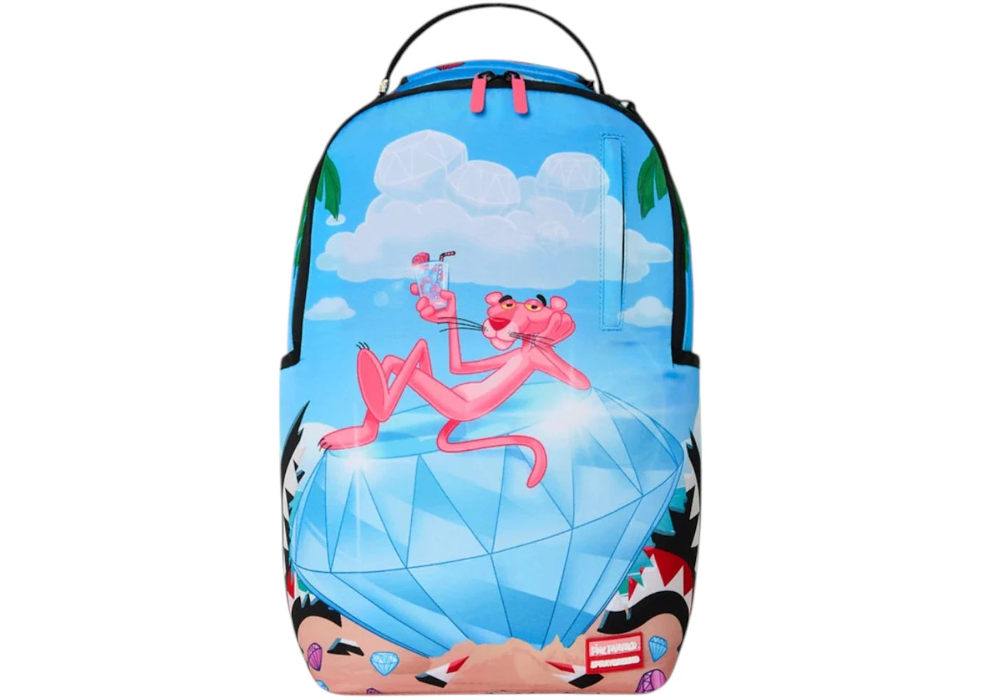 Sprayground Pink Panther Giant Diamond Backpack Multicolor -1