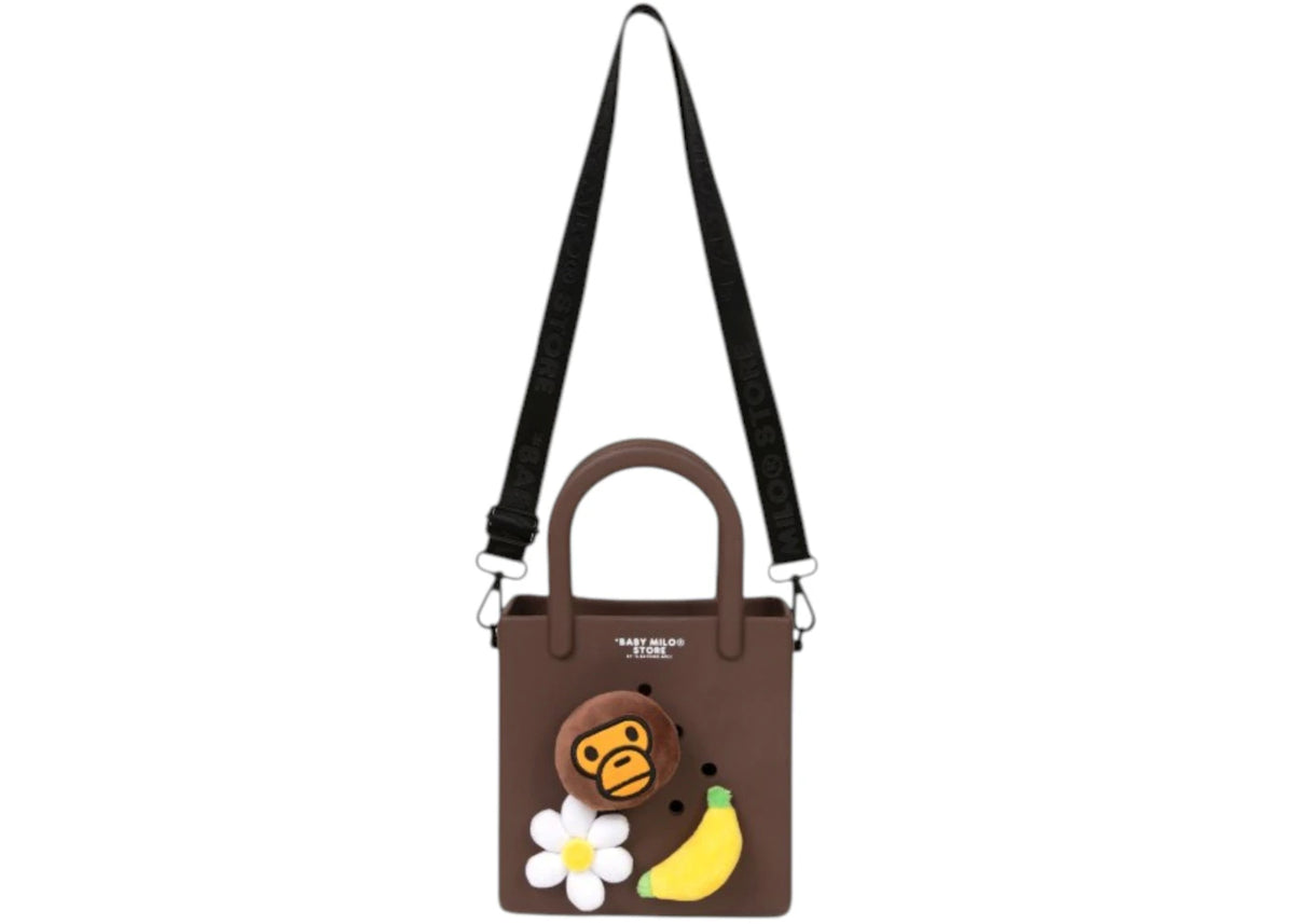 BAPE Baby Milo Flower Crossbody Bag Brown -1