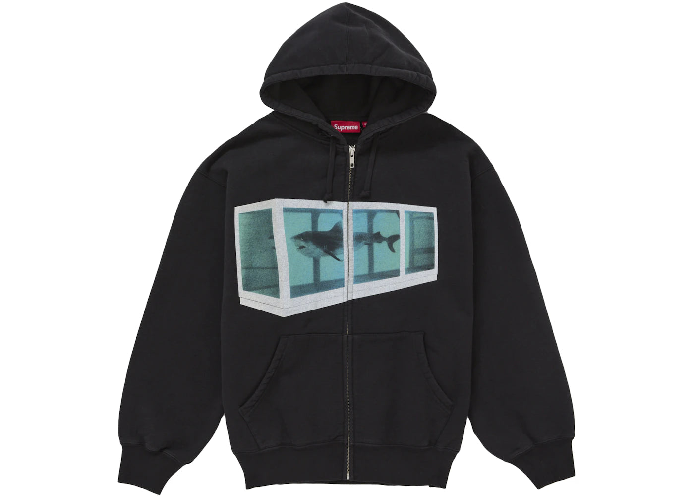 Supreme Damien Hirst Zip Up Hooded Sweatshirt Black -1