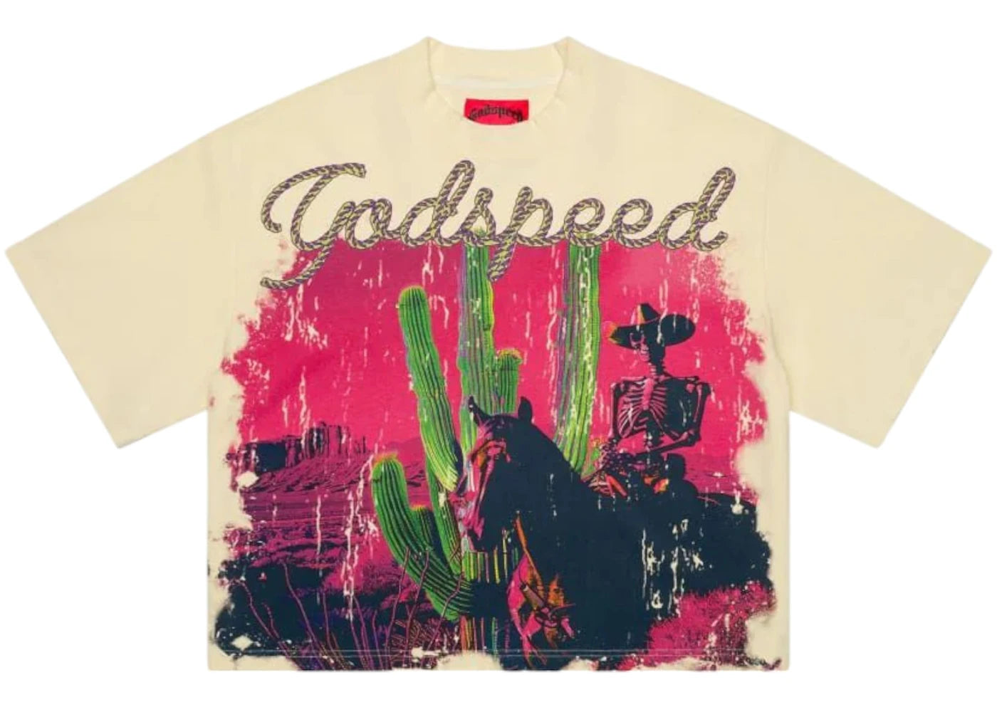 Godspeed Westworld Tee Bone Beige -1