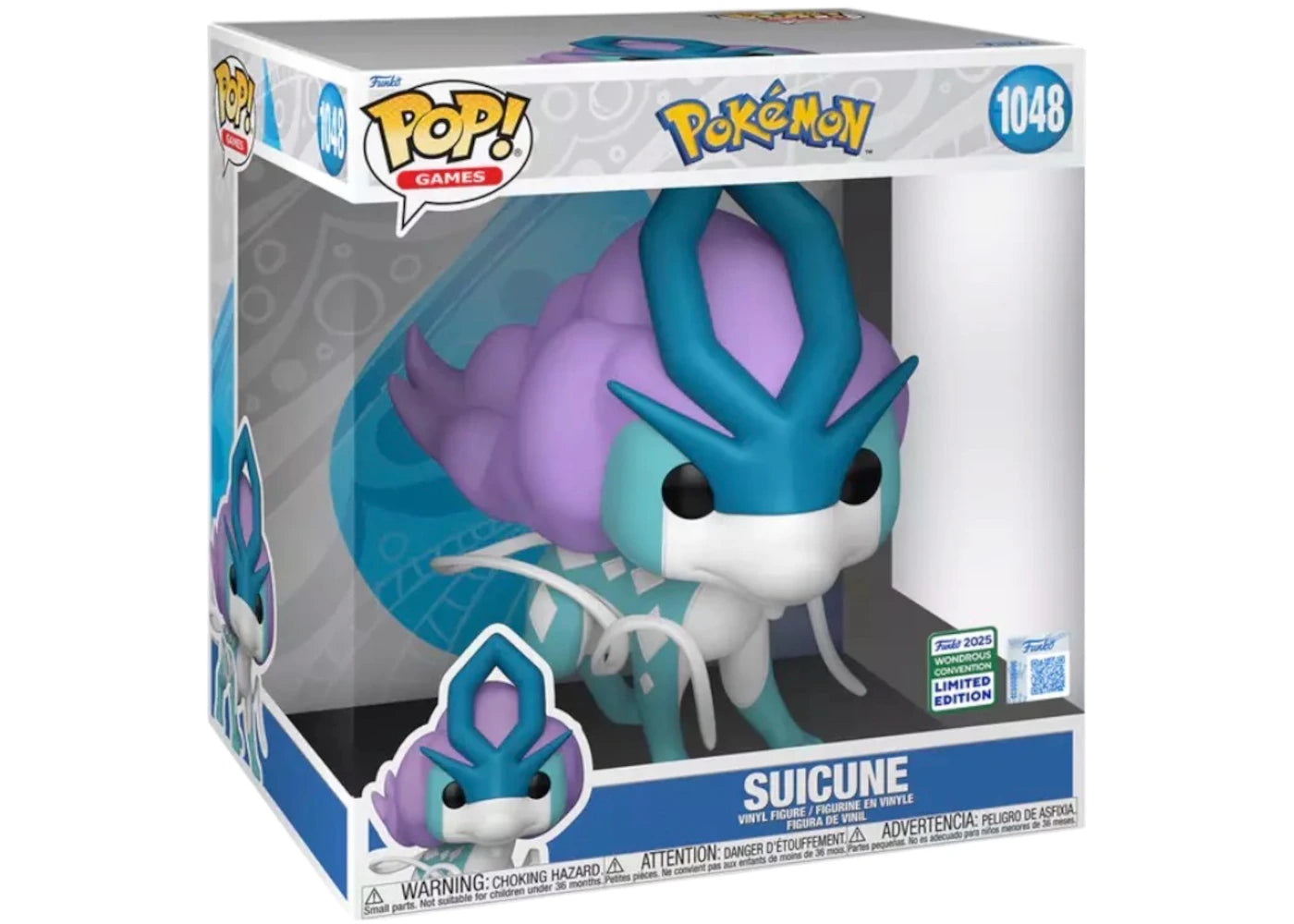 Funko Pop! Games Pokemon Suicune 2025 WonderCon Exclusive Figure #1048 -1