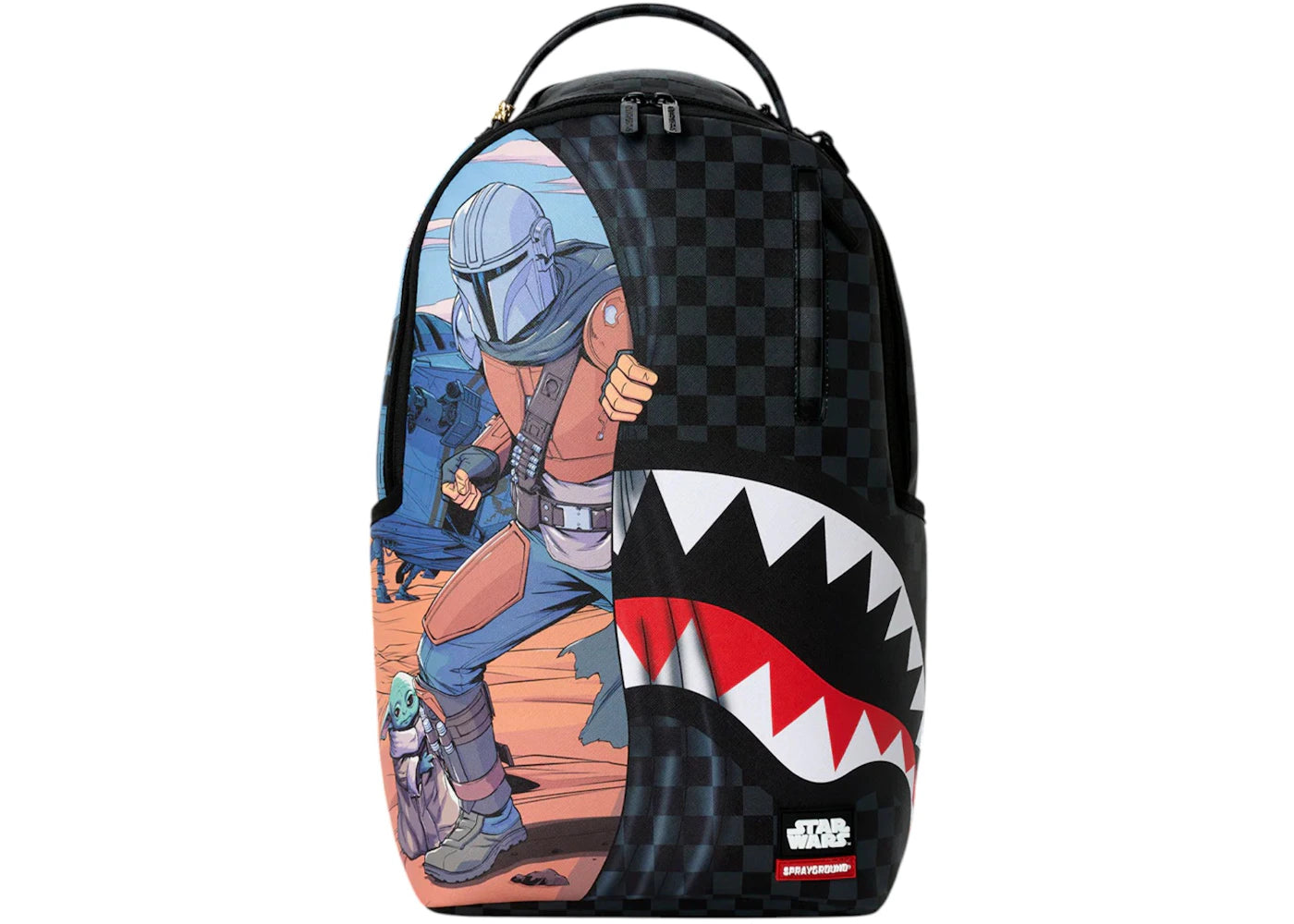 Sprayground Star Wars Mando Grogu Get To the Ship Backpack Multicolor -1
