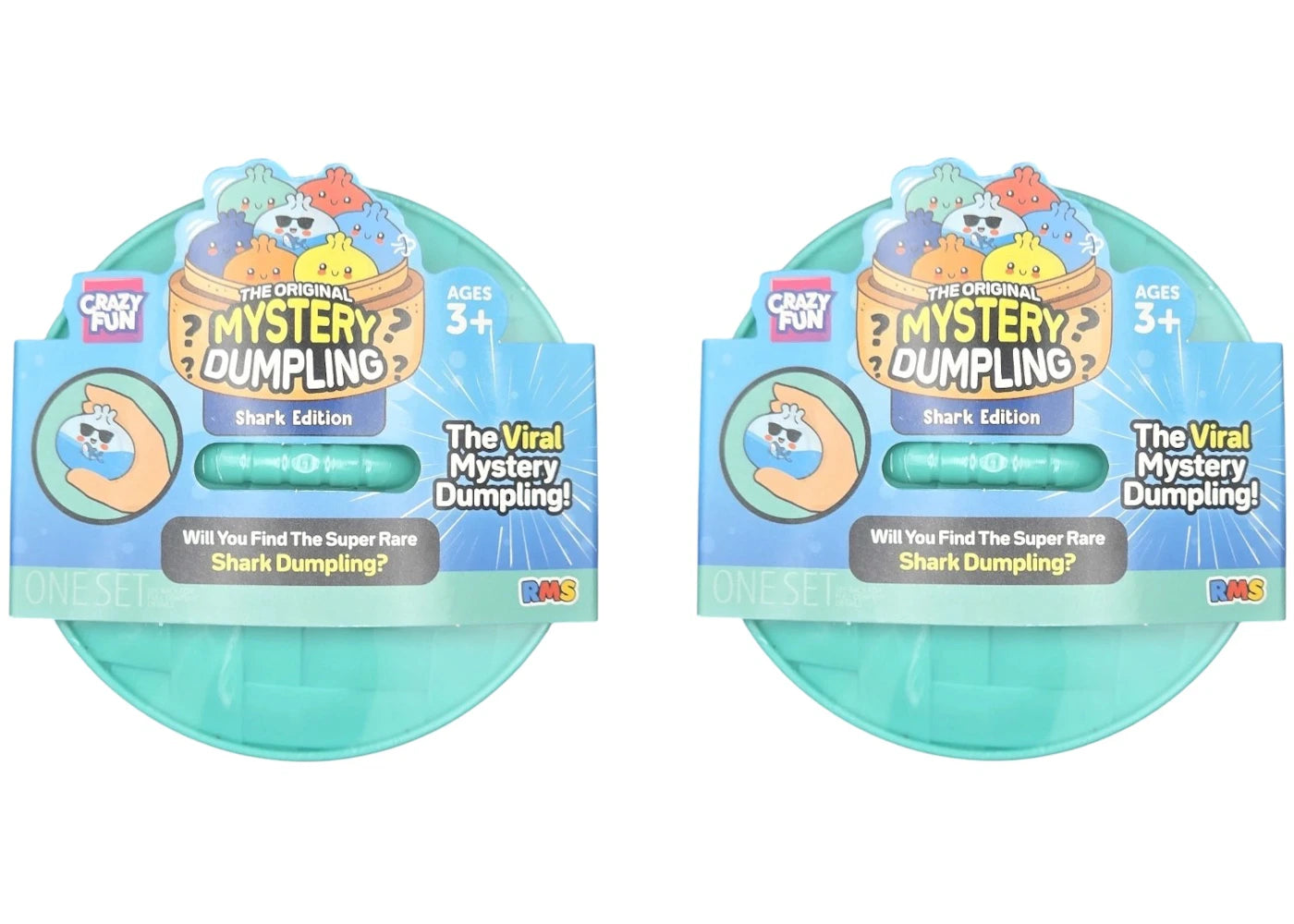 Squishy Bun The Original Mystery Dumpling Shark Edition Blind Box 2x Lot -1