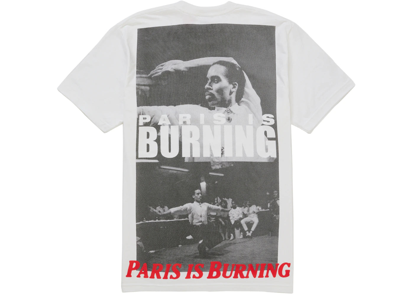 Supreme Paris Is Burning Tee White -1