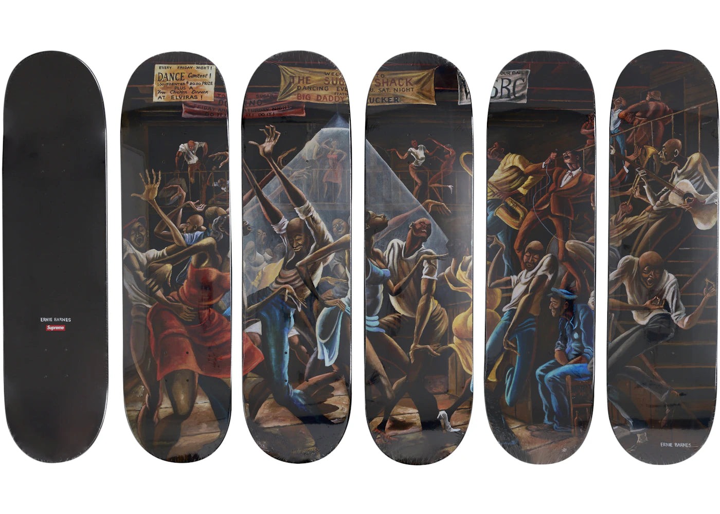 Supreme Ernie Barnes (Set of 5) Skateboard Deck Set Multicolor -1