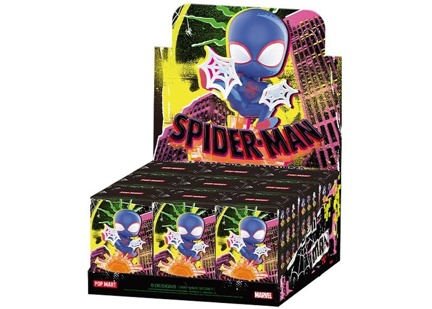 Pop Mart Marvel Spider-Man Across the Spider-Verse Series Sealed Case (9 Blind Box) -1
