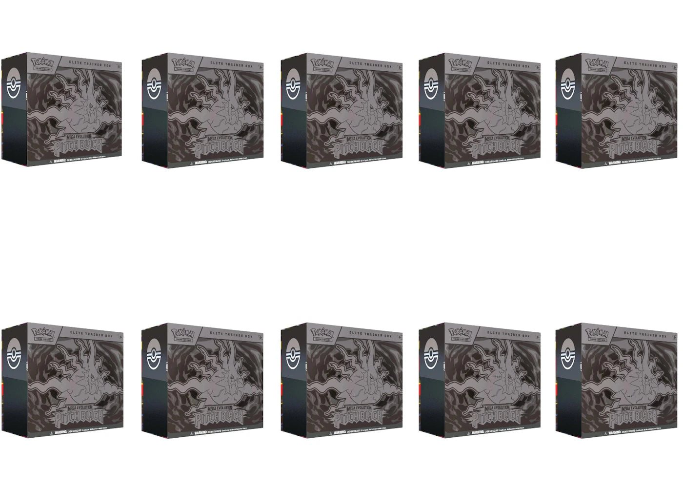 2026 Pokémon Mega Evolution Pitch Black Elite Trainer Box 10x Lot -1