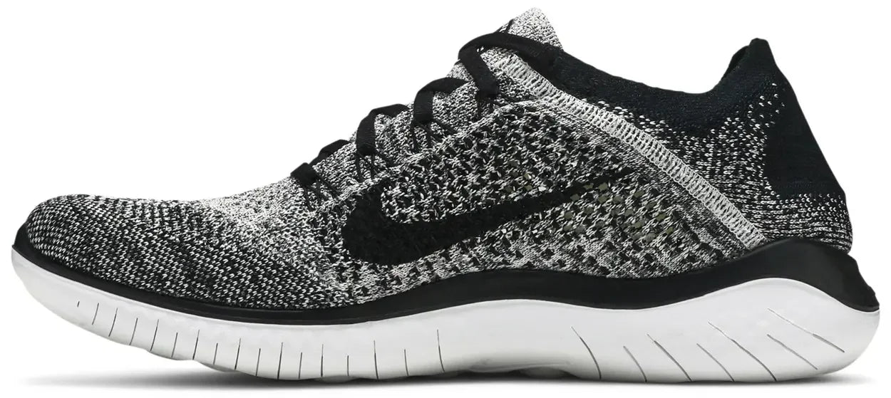 Nike Free RN Flyknit 2018 Black White Ombre