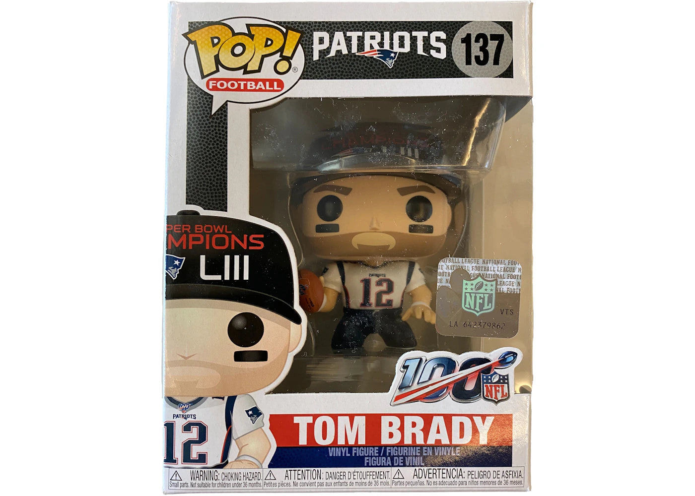 Funko Pop! Football Patriots Tom Brady NFL Sticker Figure #137 -1