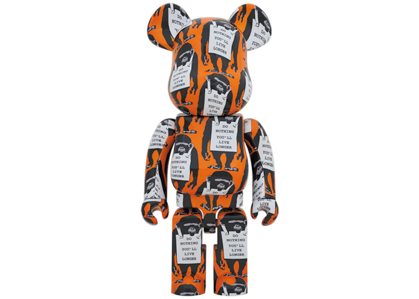 Bearbrick Monkey Sign 1000% Orange -1