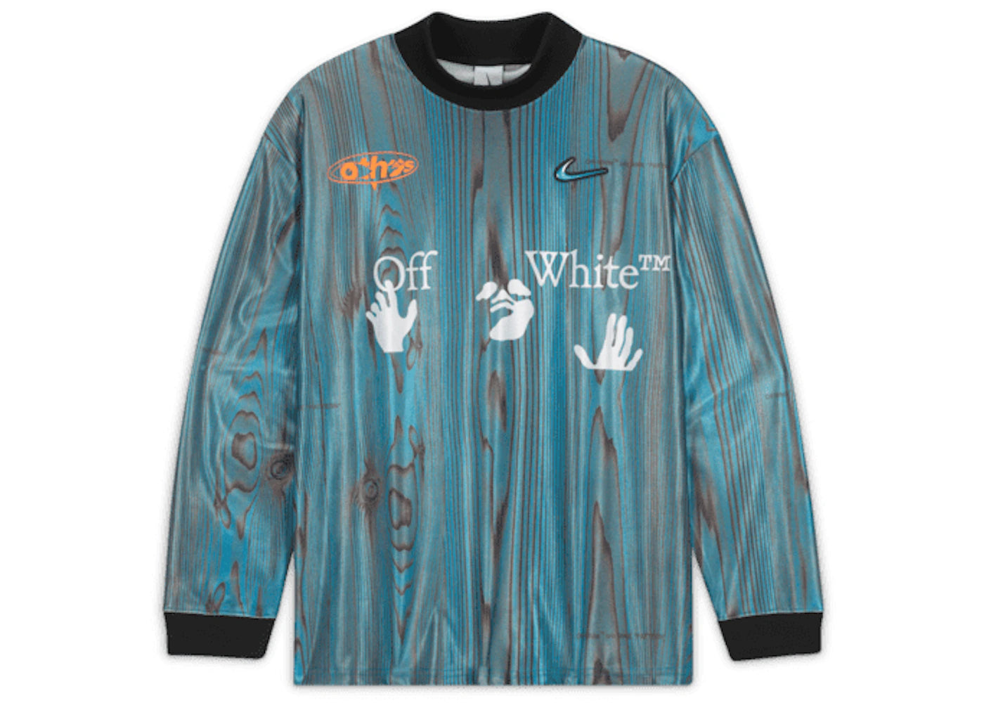 OFF-WHITE x Nike 001 Soccer Jersey Blue -1