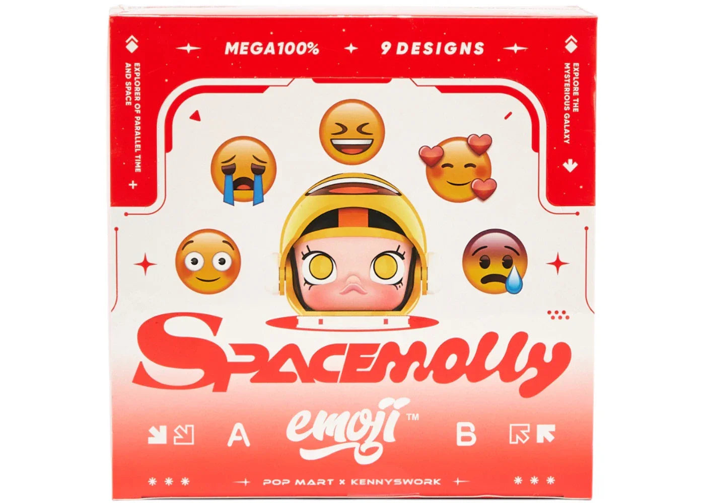Pop Mart Mega Space Molly x emoji Series 100% Sealed Case (9 Blind Box)-1