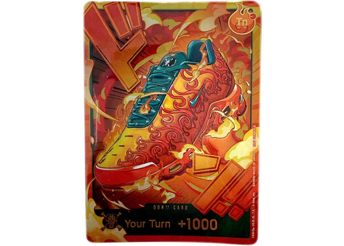 2026 One Piece x Nike Air Max Plus Flame Flame DON!! Promo Card (English) Ungraded -1