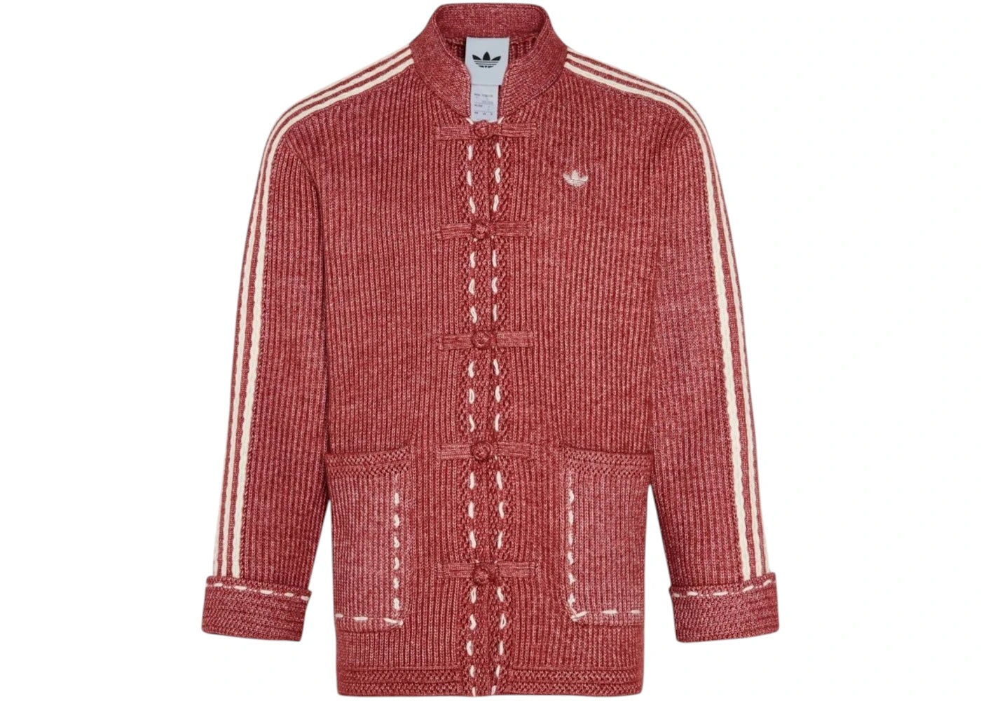 adidas New Year Knit Jacket (Asia Sizing) Red -1