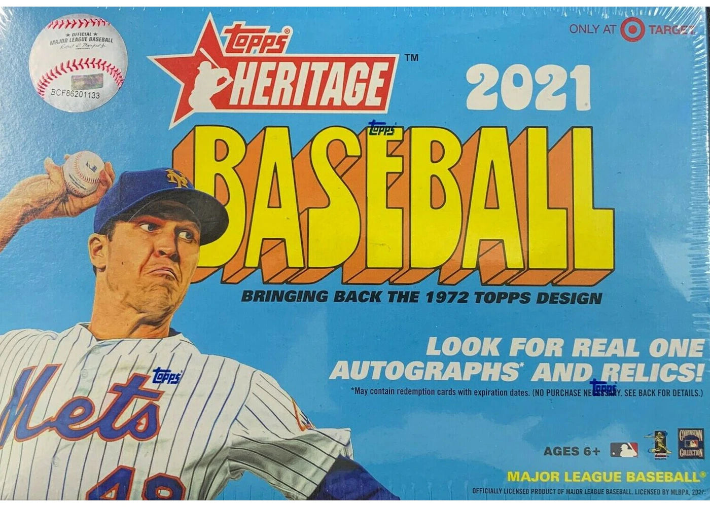 2021 Topps Heritage Baseball Target Mega Box (17 Packs) -1