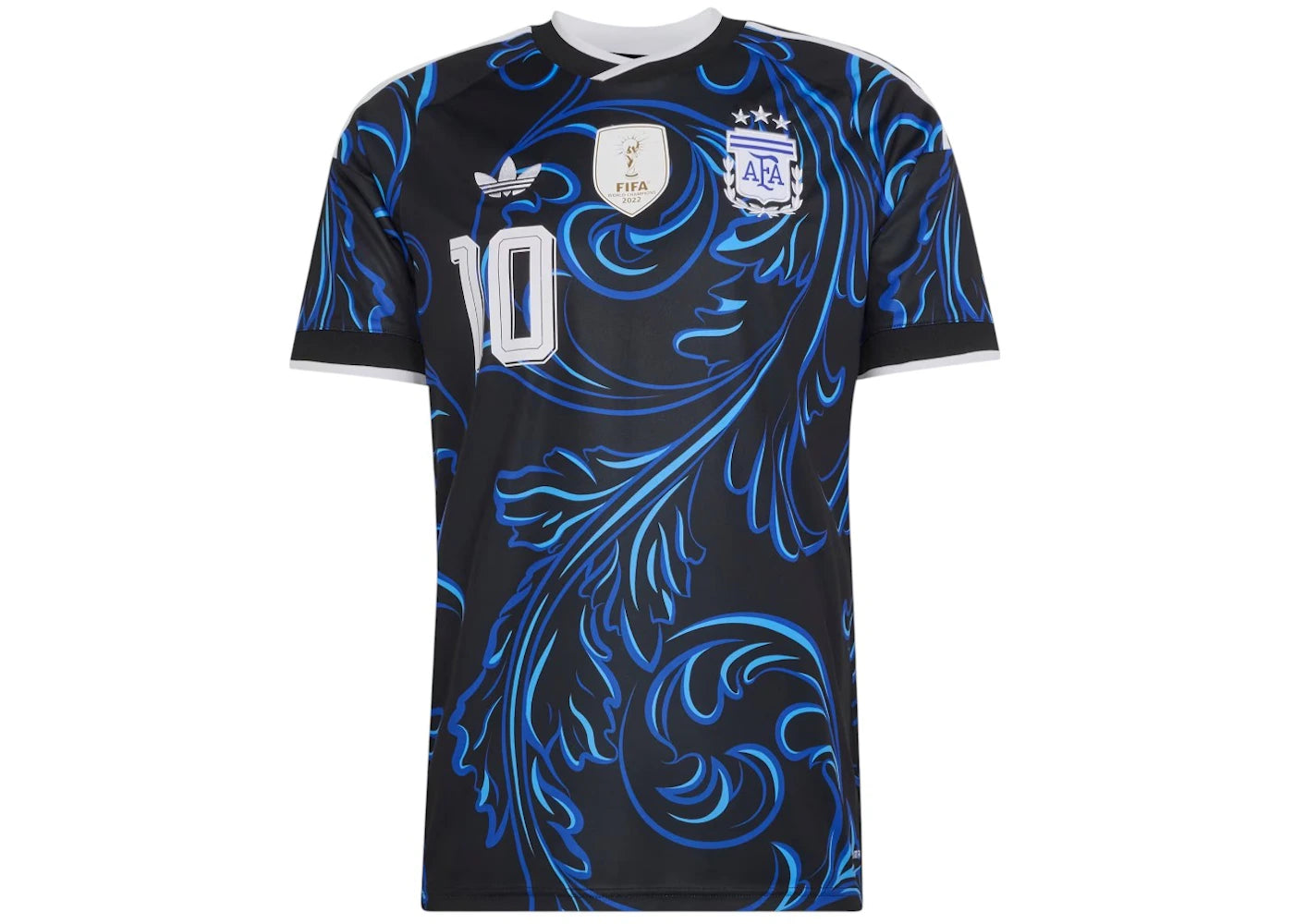 adidas Argentina 26 Away Messi Jersey Black/Lucid Blue/Blue Burst -1