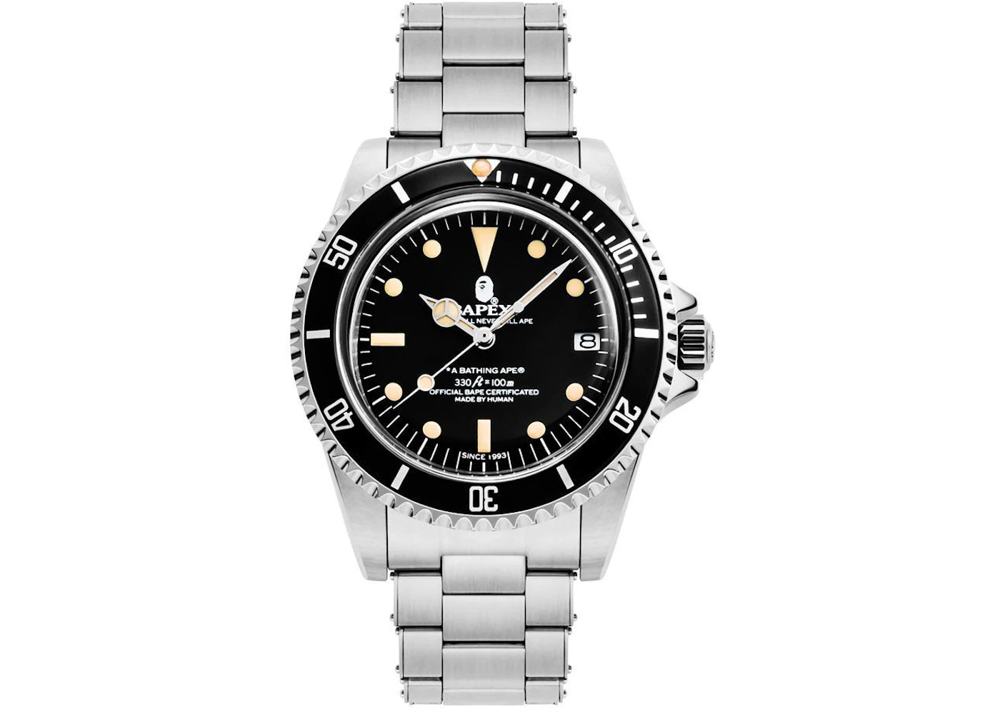 BAPE Vintage Type 1 BAPEX Watch Silver -1