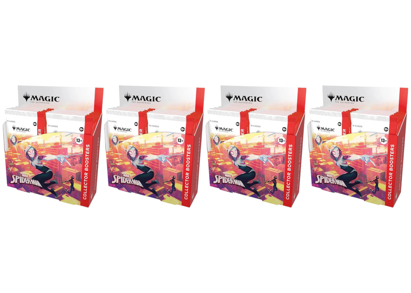 2025 Magic: The Gathering Marvel's Spider-Man Collector Booster Box 4x Lot -1