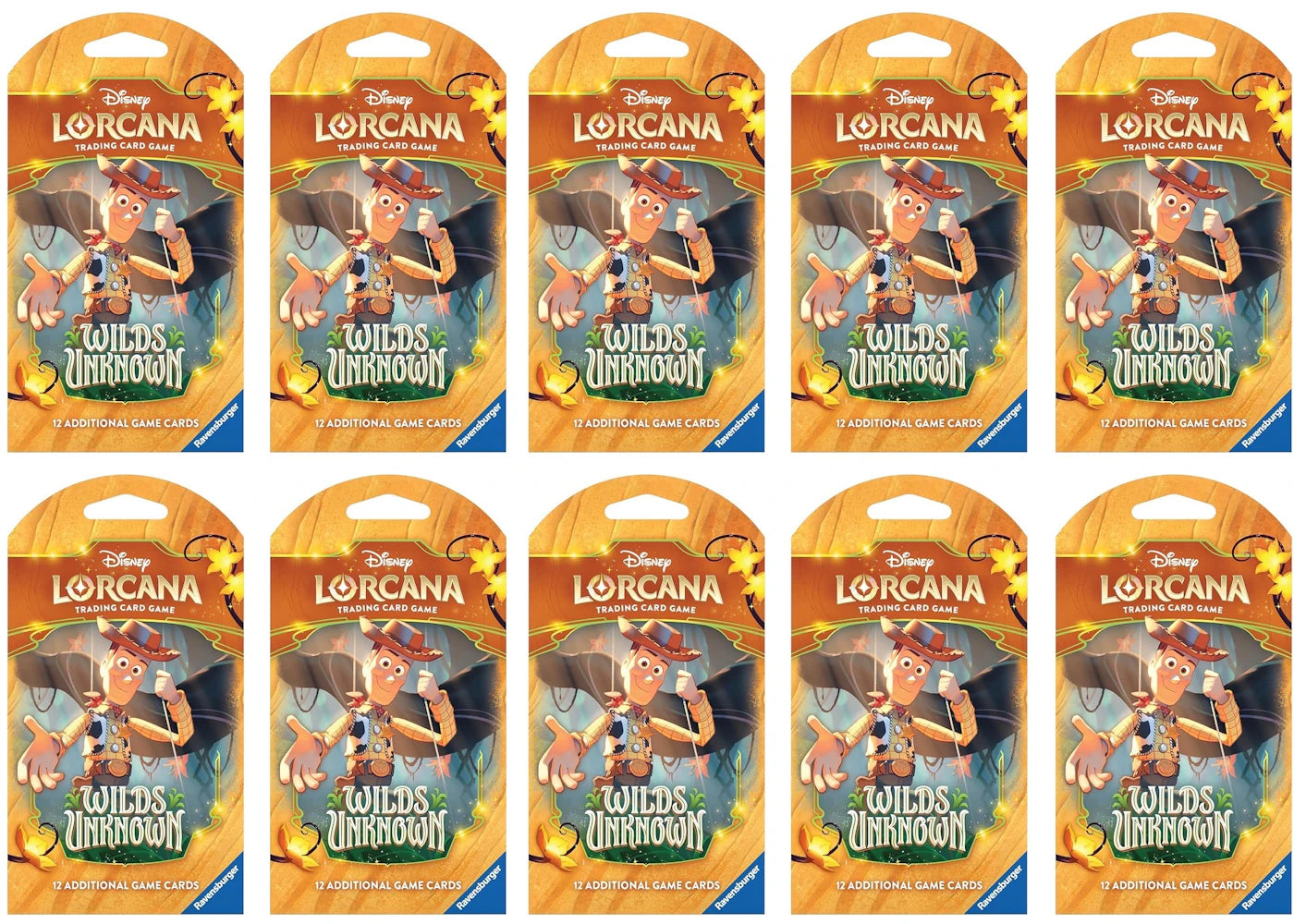 2026 Disney Lorcana Ravensburger Wilds Unknown Booster Pack 10x Lot -1