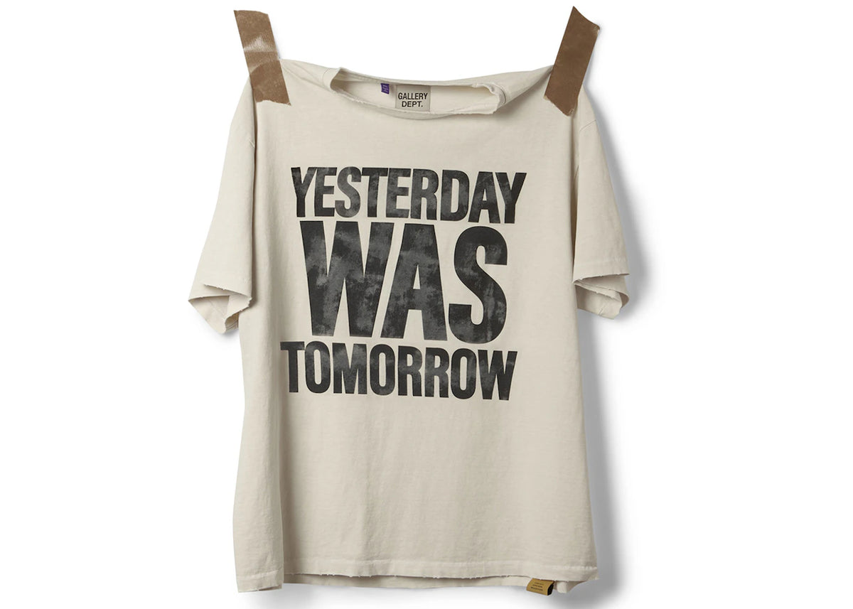 Gallery Dept. Yesterday Was Tomorrow Tee Archival White -1