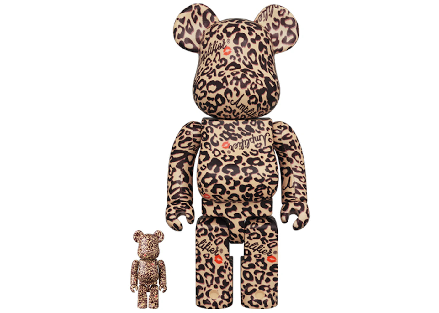 Bearbrick Amplifier 100% & 400% Set Leopard Print -1