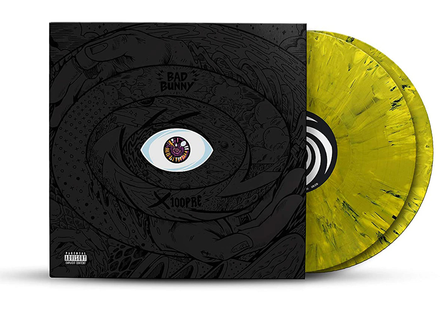 Bad Bunny X100PRE 2XLP Vinyl Yellow Splatter -1