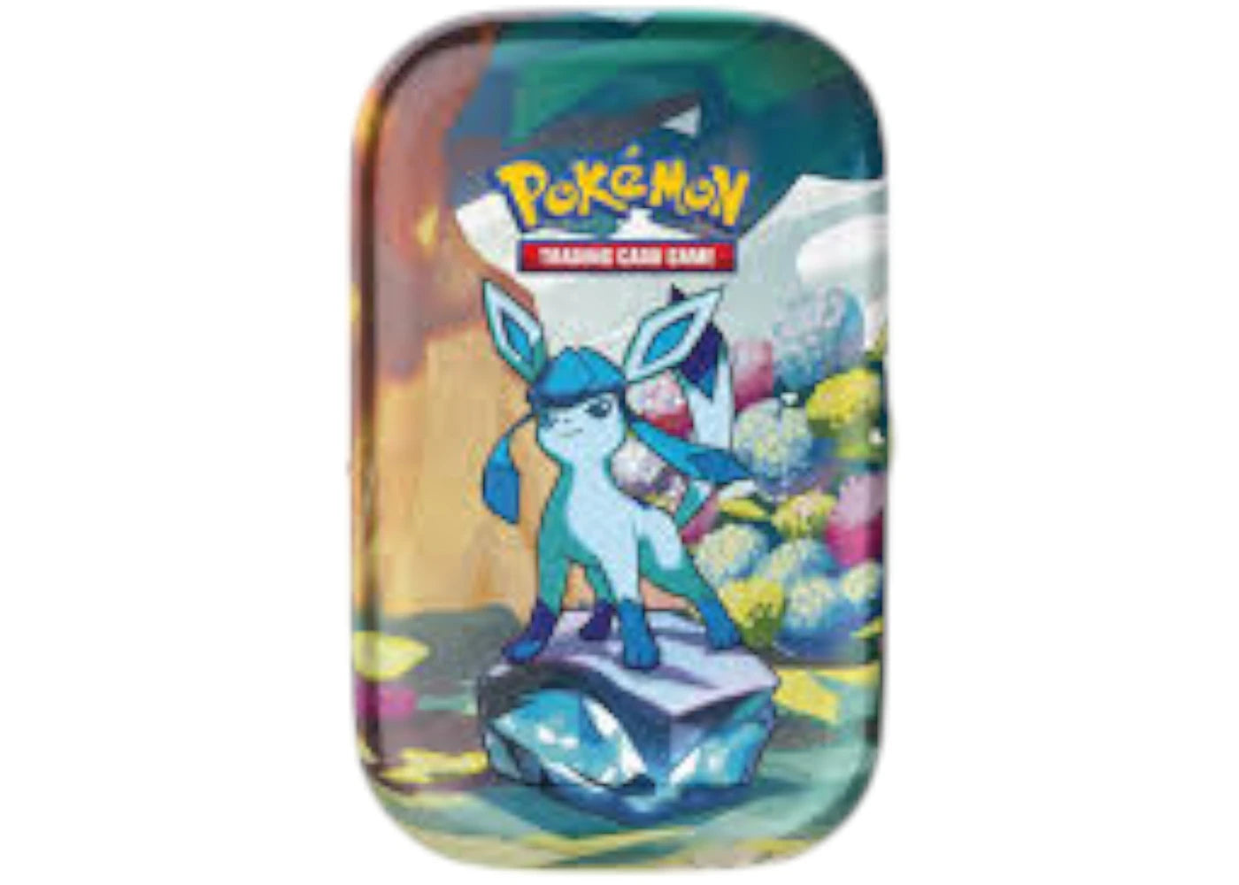 2025 Pokémon Scarlet Violet Prismatic Evolutions Glaceon Tin -1
