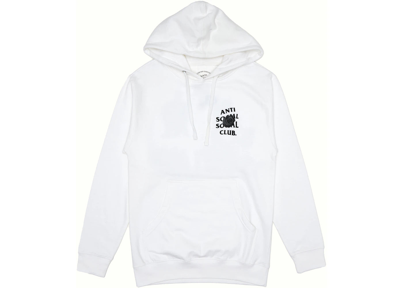 Anti Social Social Club Bat Emoji Hoodie White -1