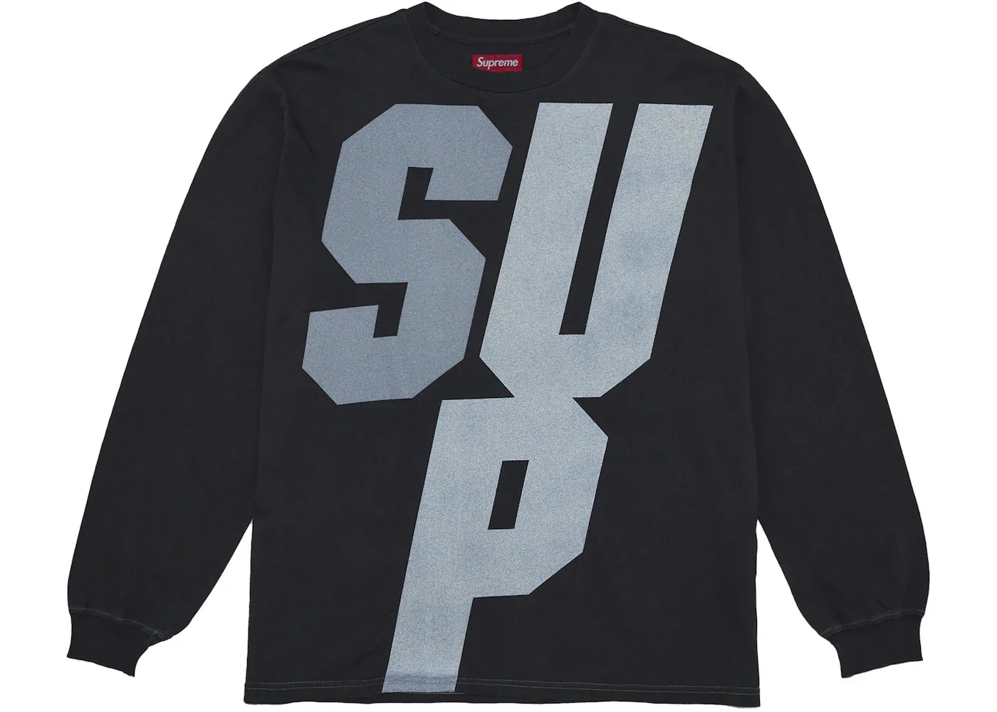 Supreme Reflective L/S Top Black -1