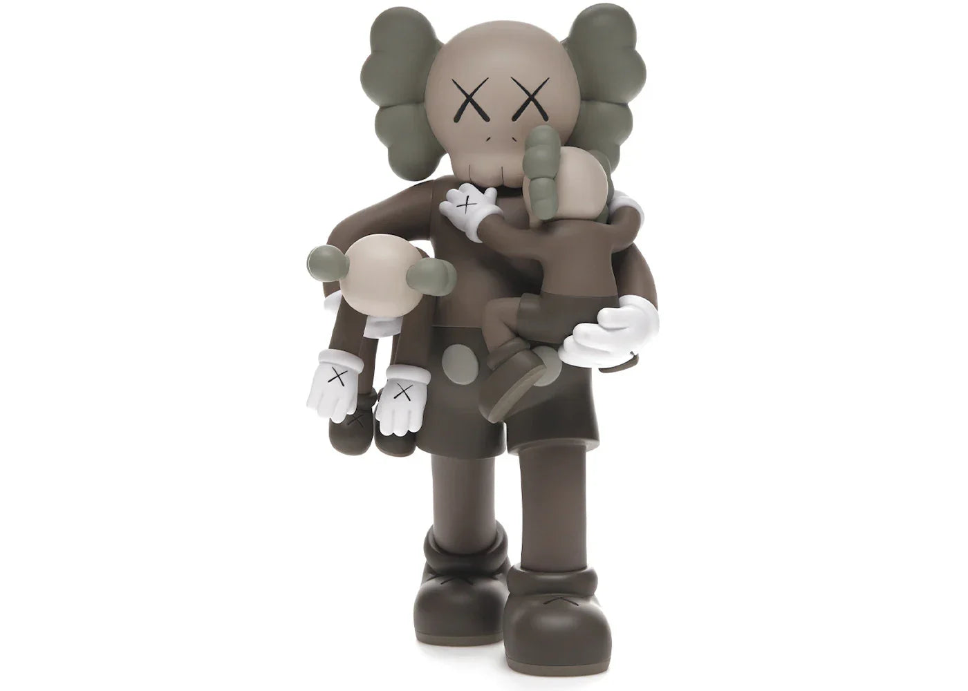 KAWS Clean Slate Vinyl Figure Brown-1