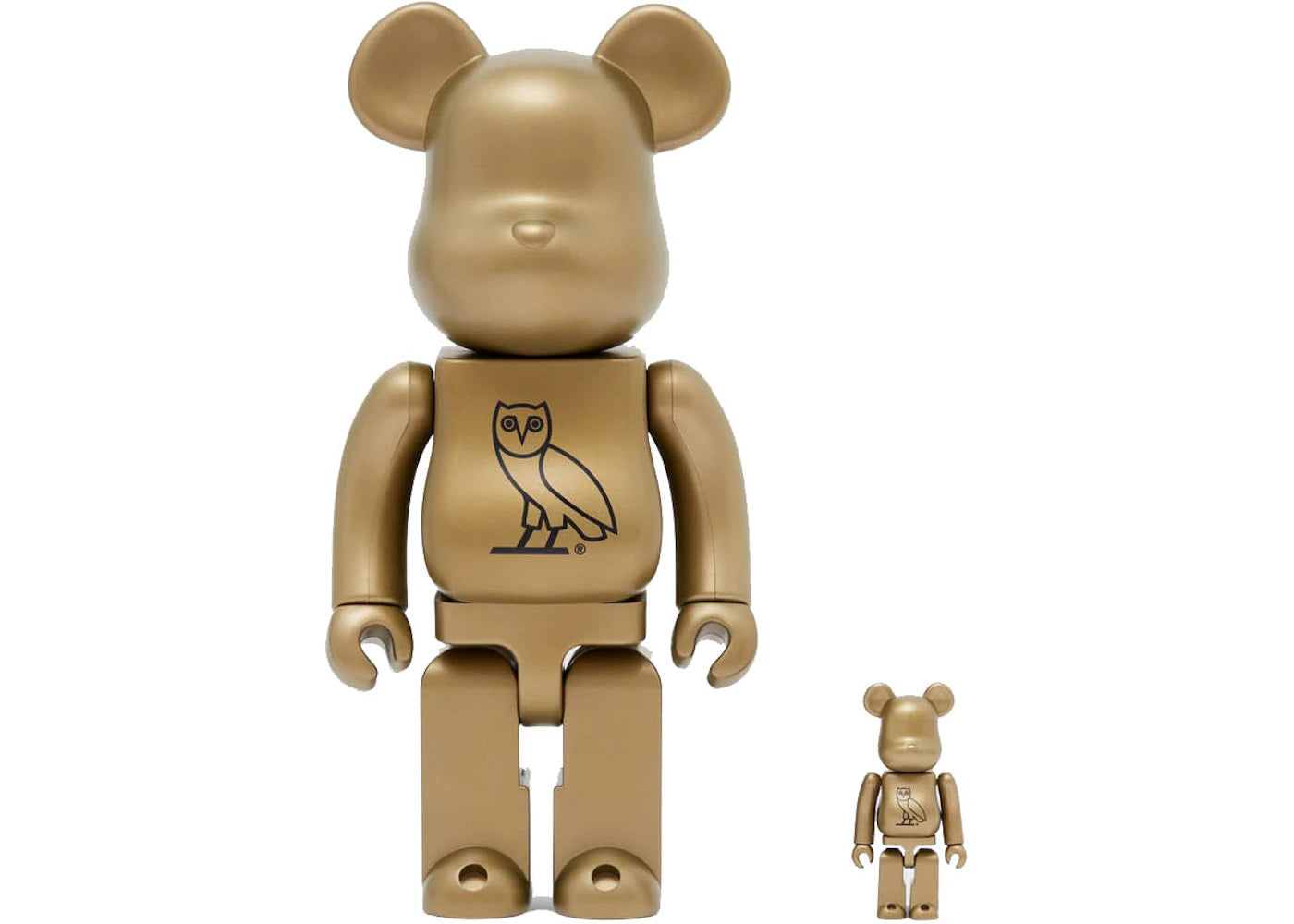 Bearbrick x OVO 100% & 400% Set Gold -1